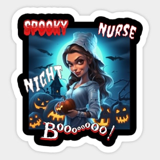 Spooky Nurse Sticker